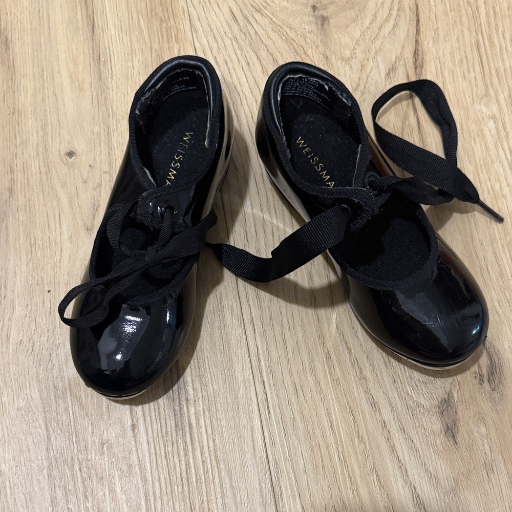 Weissman Shiny Black Flats